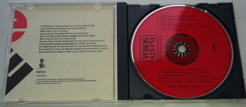 VARIOUS WBOS Sampler - New Music File CD US - фото фото фото 1