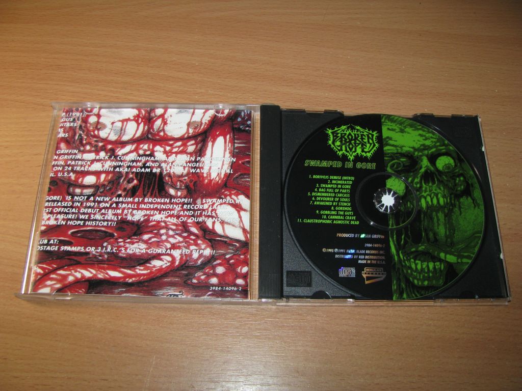 BROKEN HOPE - Swamped In Gore  (1995 Metal Blade USA) - фото фото фото 1
