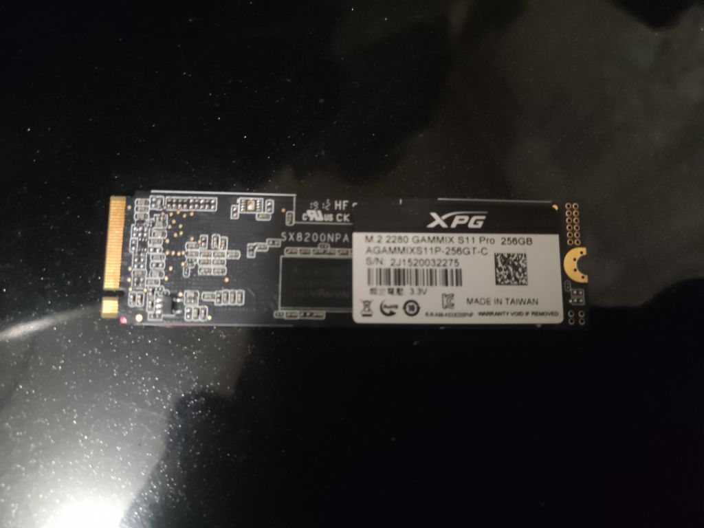 SSD ADATA XPG GAMMIX S11 Pro 256Гб М.2 PCIe Gen3x4 - фото фото фото 1