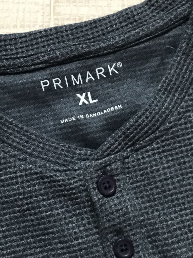 Стильный, качественный, плотный реглан хенли, от  Primark. XL - фото фото фото 2