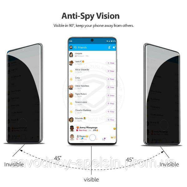 Гидрогелевая пленка Samsung S22 S901 S22+ S906 (матовая антишпион) - фото фото фото 2