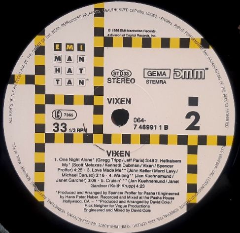 Vixen - Vixen - 1988.  (LP). 12. Vinyl. Пластинка. EEC. - фото фото фото 5