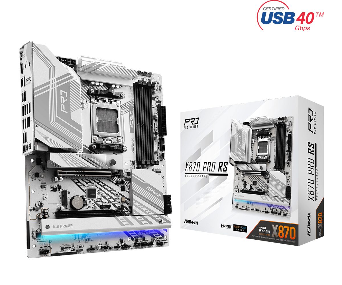 Мать AM5, ASRock X870 PRO RS Amd X870 - фото фото фото 0
