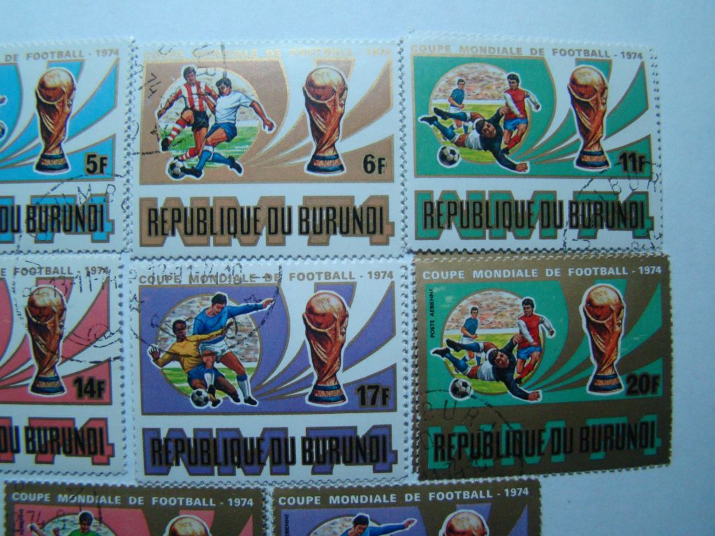 Бурунди, Михель  (Восточная Африка 2014), 1058А-1065А, Чемпионат мира по футболу, 1974. - фото фото фото 2