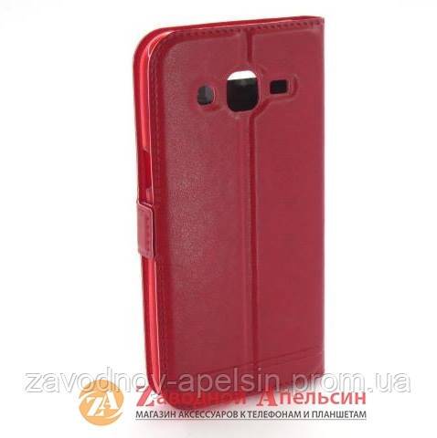 Чехол книга Samsung J2 J200 Smart Case red - фото фото фото 1