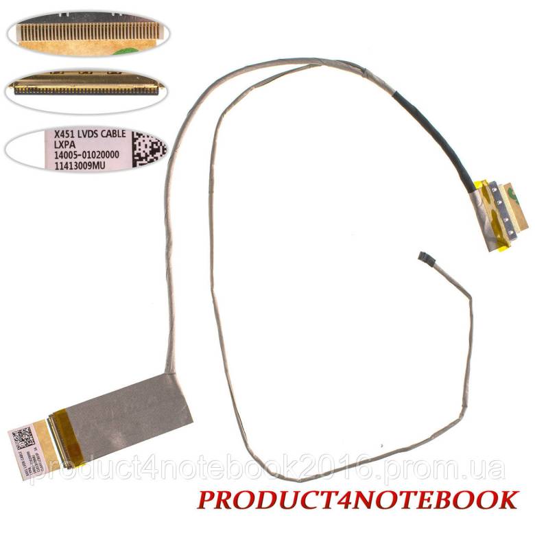 Шлейф матрицы для ноутбука ASUS (X451CA), LED (14005-01020000) - фото фото фото 0