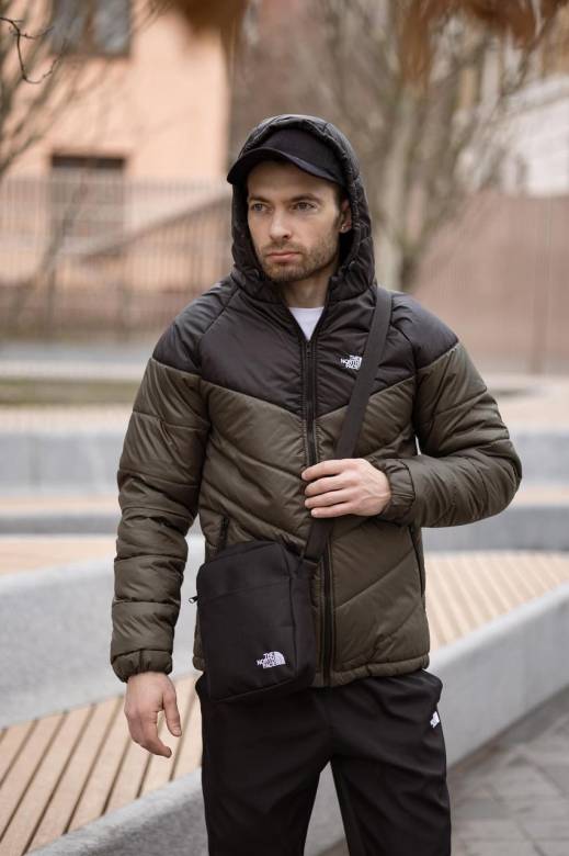 Комплект мужской: куртка Active TNF черно-хаки + штаны TNF черные. БАРСЕТКА TNF У ПОДАРУНОК! - фото фото фото 6