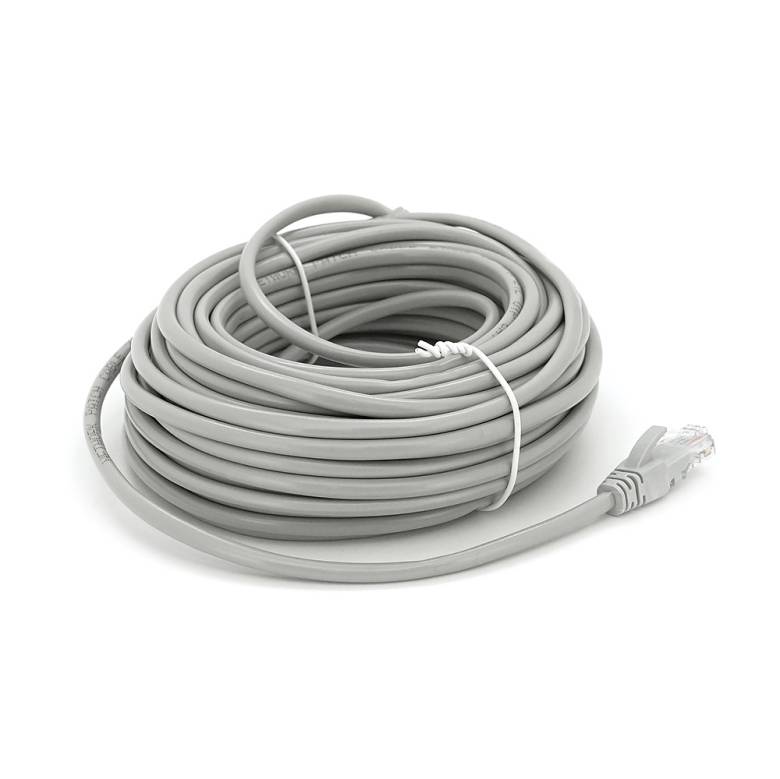 Патч-корд литой RITAR, CCA, UTP, RJ45, Cat.5e, 10m, серый - фото фото фото 1