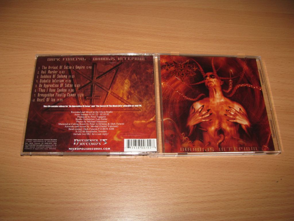 DARK FUNERAL - Diabolis Interium     (2001 Necropolis 1st press,USA) - фото фото фото 0
