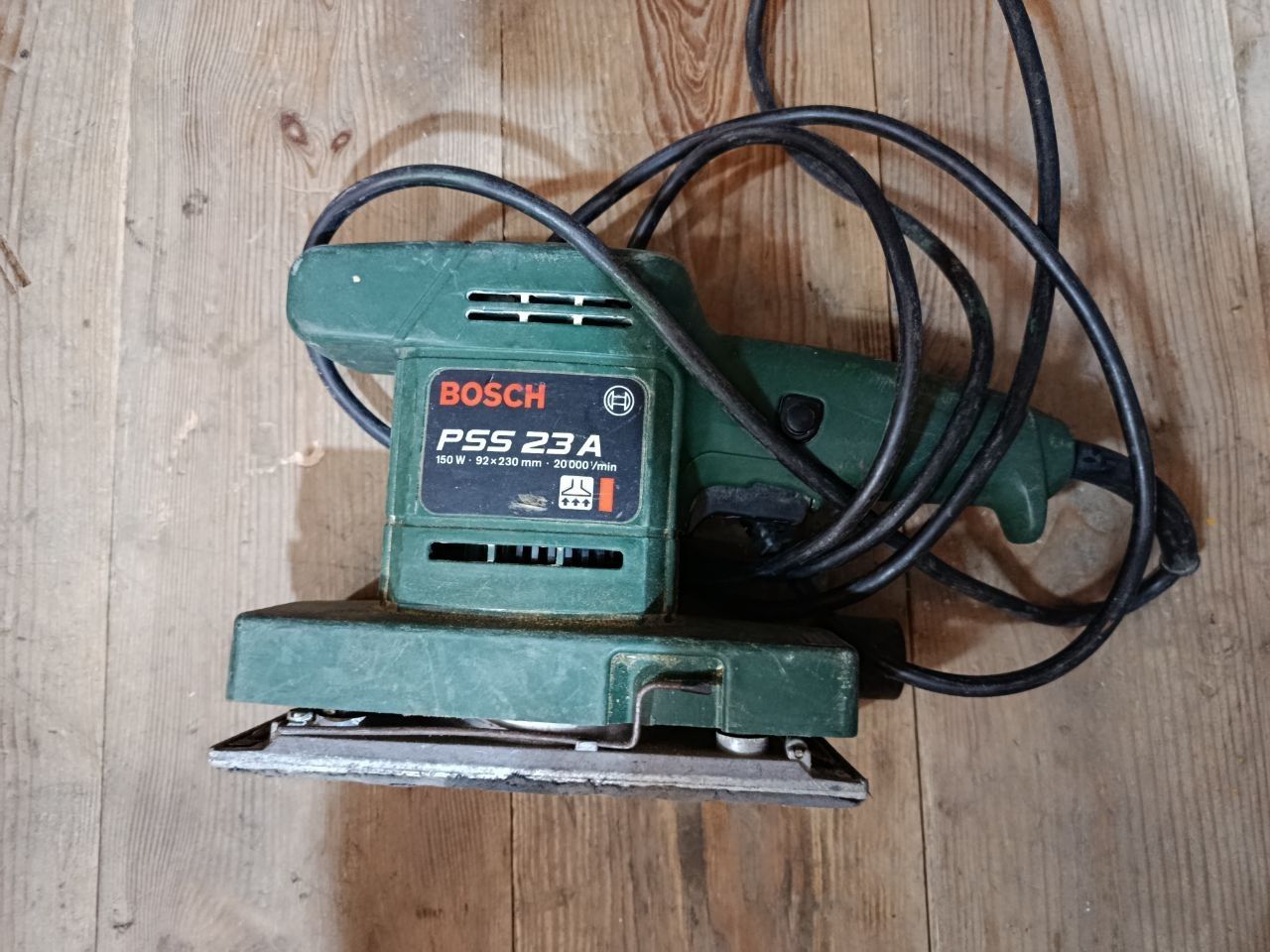 Вібраційна шліфмашина Bosch PSS 23 A, 150 Вт     (Плоскошліфувальна) під ремонт/ відновлення - фото фото фото 0