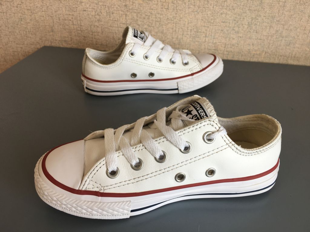 Кеды Converse All Star,р.30,натуральная кожа,оригинал - фото фото фото 5