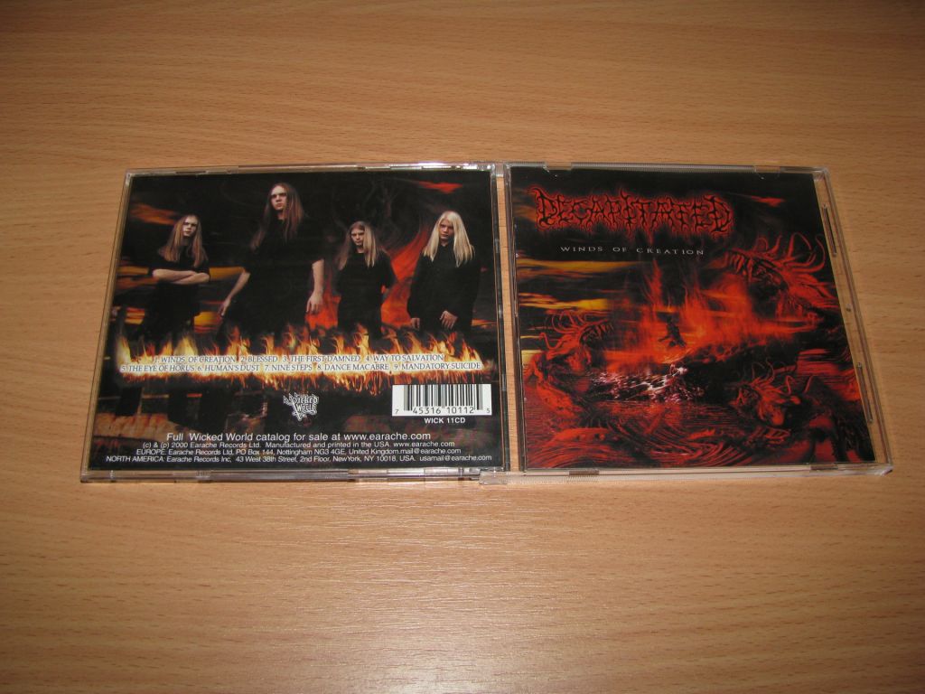 DECAPITATED - Winds Of Creation  (2000 Wicked World 1st press,USA) - фото фото фото 0