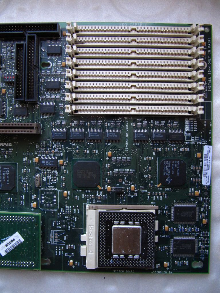 Комплект Compaq DeskPro сокет 7: материнка, рейзер, відеопам'ять - фото фото фото 5