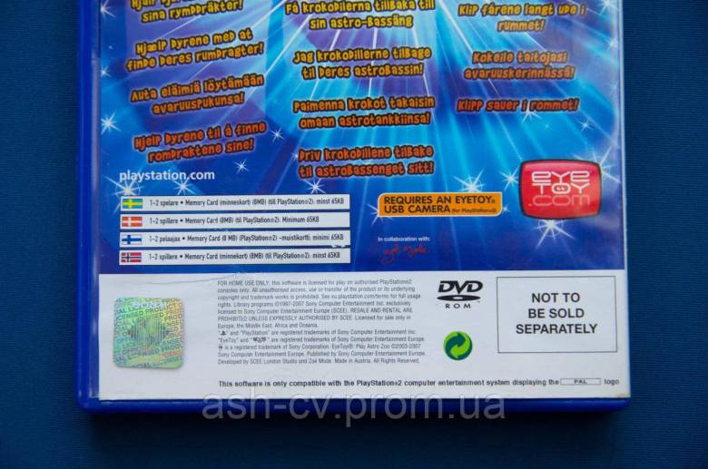 Диск для Playstation 2, гра EyeToy - Play Astro Zoo - фото фото фото 6