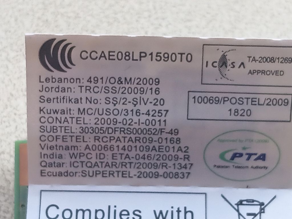 Б/У Wi-Fi карта на Lenovo B570E - фото фото фото 2