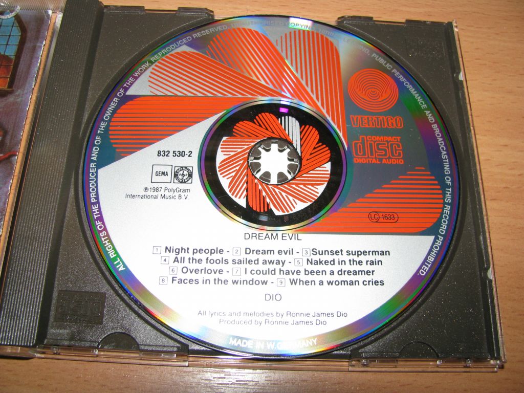 DIO - Dream Evil   (1987 Vertigo 1st press, PDO W.Germany) - фото фото фото 2