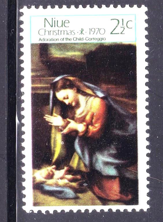 NM Искусство . Ниуэ  1970 г MNH -  Рождество - фото фото фото 0