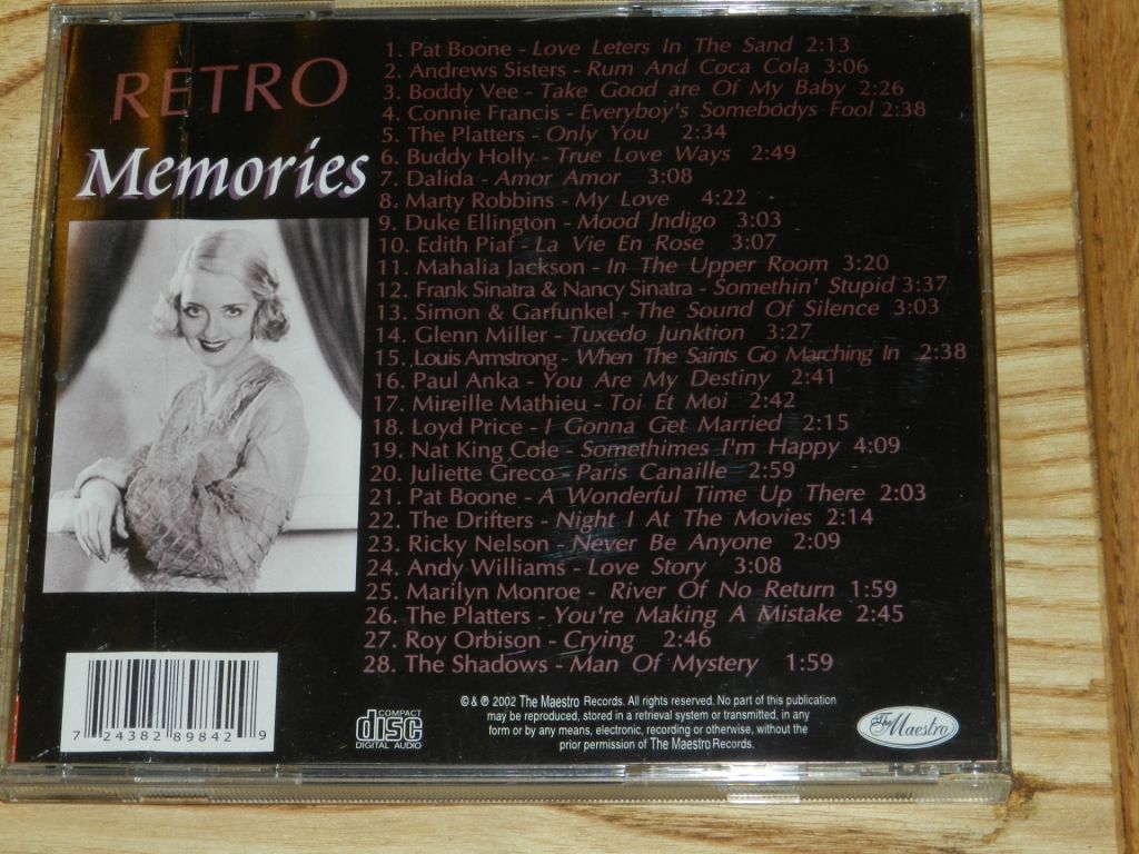 CD  Retro - Memories - фото фото фото 3