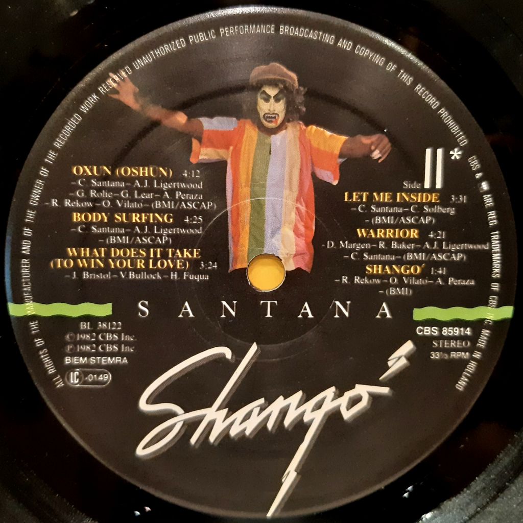 Santana - Shango - 1982.   (LP). 12. Vinyl. Пластинка. Holland. - фото фото фото 6