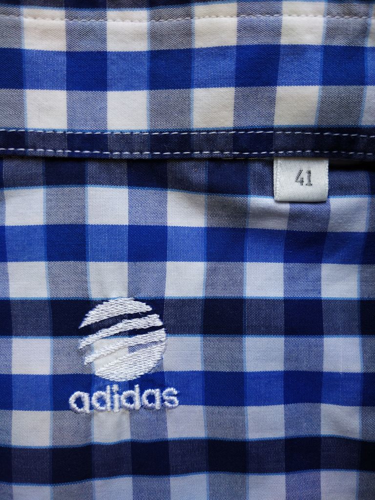 Шведка чоловіча синя клітка ADIDAS р-р 41 - фото фото фото 6