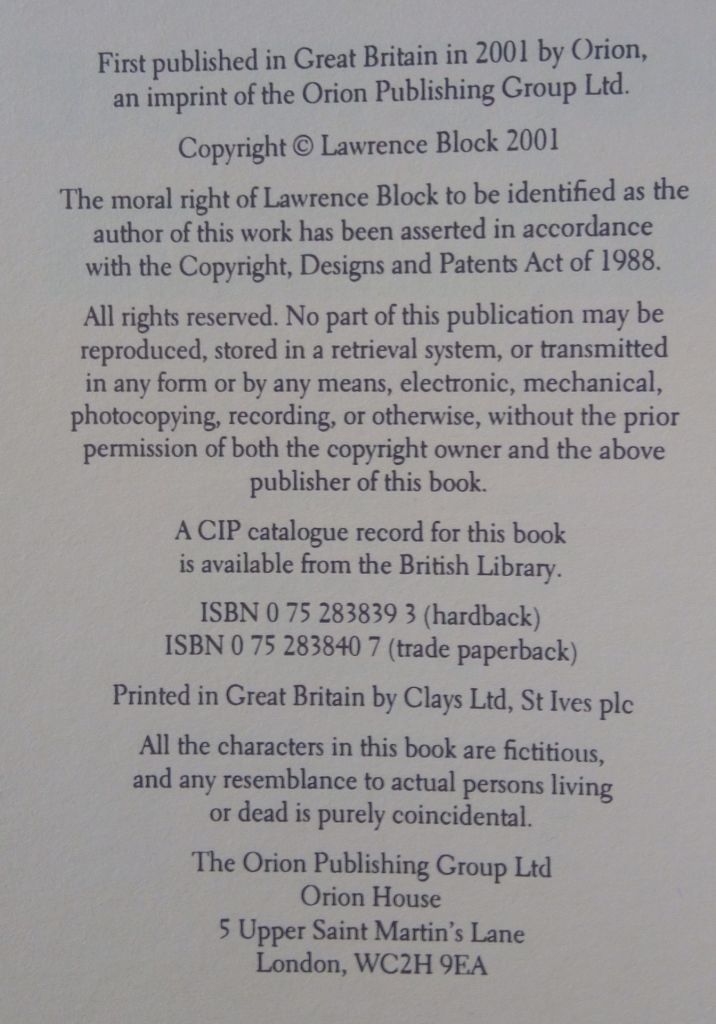 Hope to Die Lawrence Block English на Английском книга - фото фото фото 2