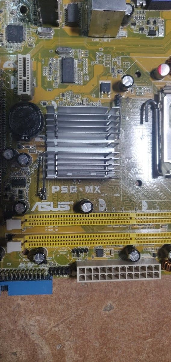 Мат. плата ASUS P5G-MX LGA775 i945GC PCI-E+SVGA+LAN SATA MicroATX 2DDR2 № 211105 - фото фото фото 1