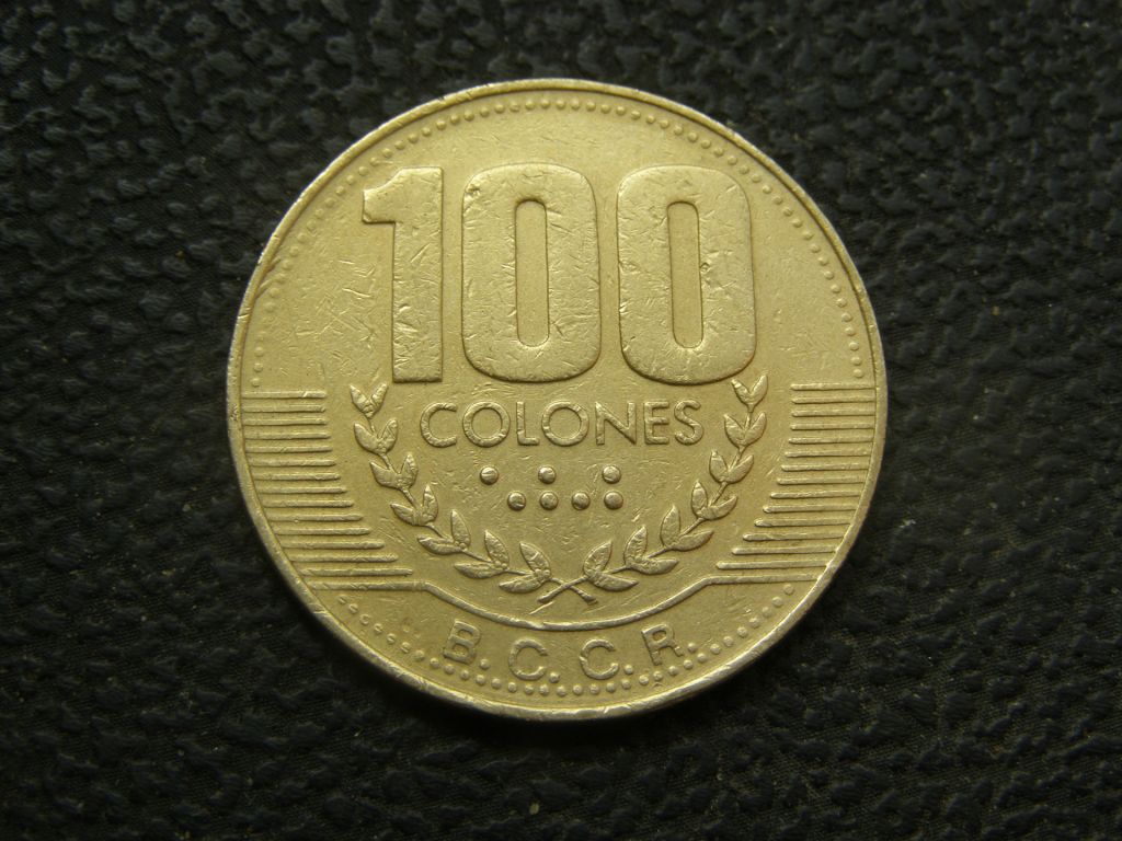 100 колон Коста-Рика 1999 г - фото фото фото 0