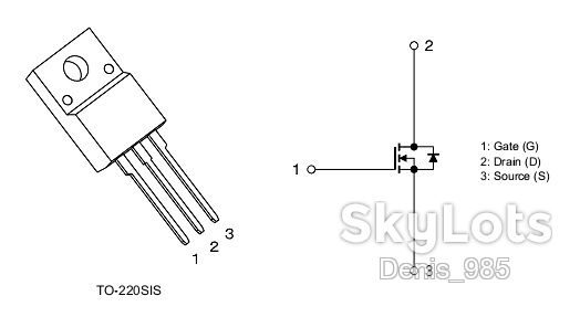 Транзистор TK12A65D, TO-220SIS, N-channel MOSFET - фото фото фото 2