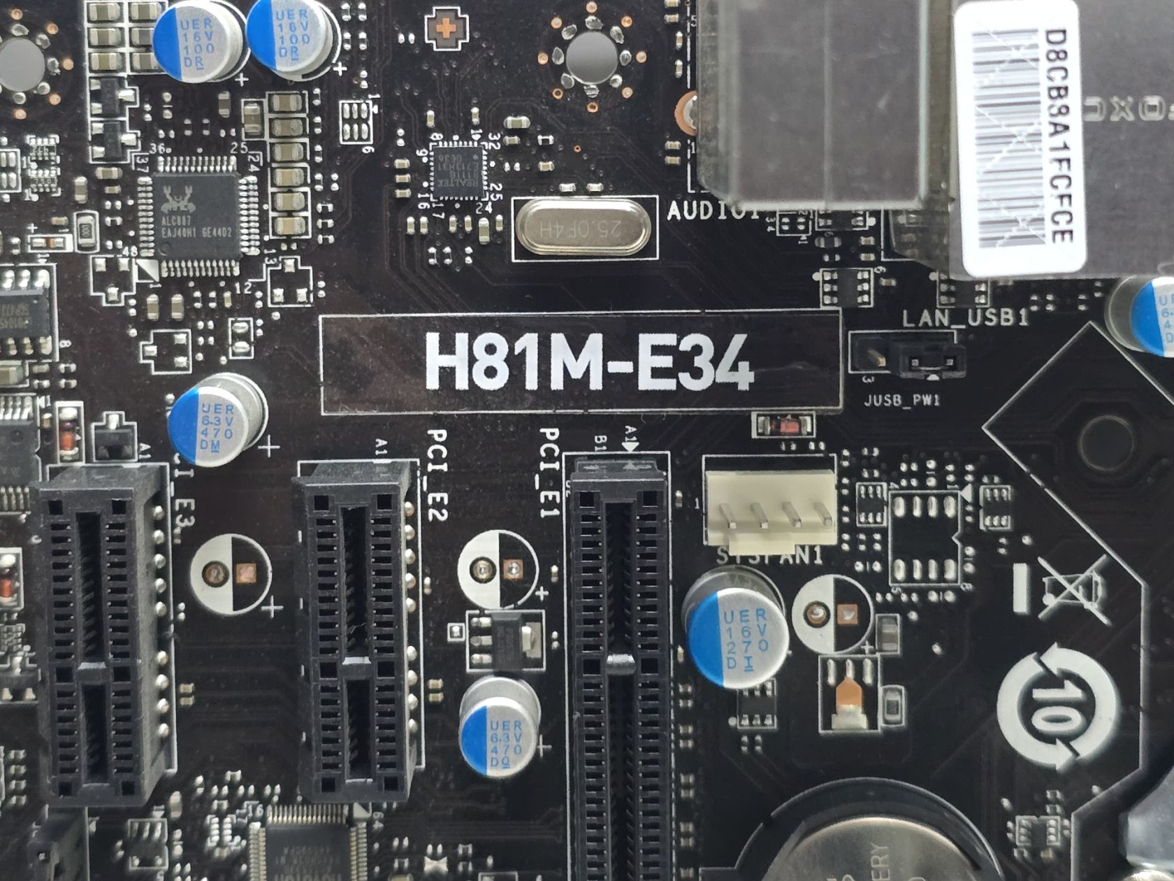 Материнська плата s1150 MSI H81M-E34  (Socket 1150,DDR3,б/у) - фото фото фото 1
