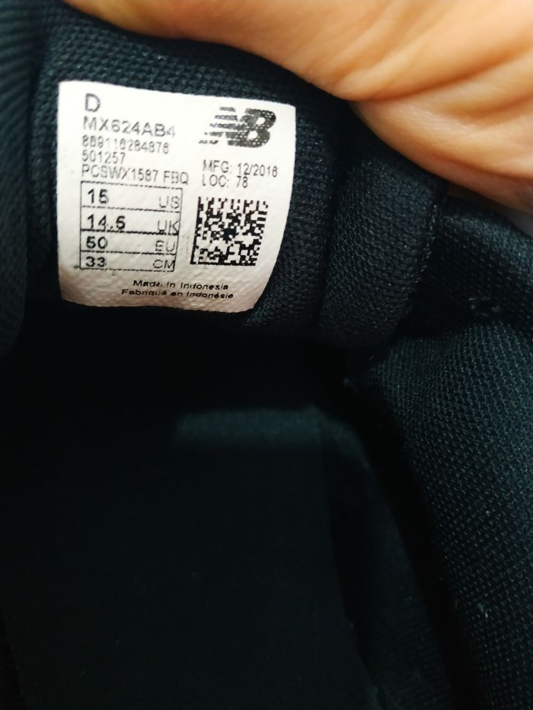 Кросівки чоловічі чорні NEW BALANCE р-р 50 (устілка 33 см) - фото фото фото 5