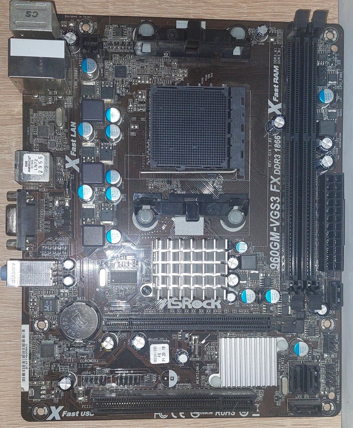 Материнська плата sAM3+ / ASRock 960GM-VGS3 FX / Socket AM3 plus / MicroATX 2x DDR3 - фото фото фото 0