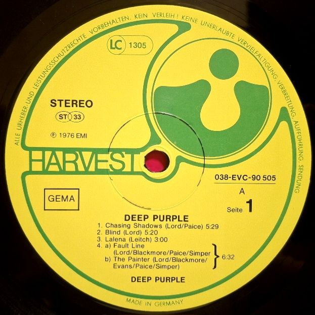 Deep Purple - April - 1969.  (LP). 12. Vinyl. Пластинка. Germany. - фото фото фото 4