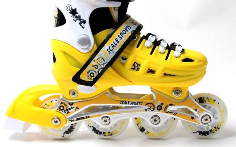 Ролики Scale Sports. Yellow LF 905, размер 38-41. (748527067-L) - фото фото фото 1
