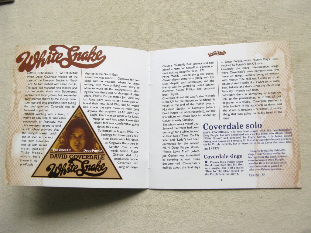 CDLP Deep Purple Family. Whitesnake. David Coverdale. 1977. - фото фото фото 4