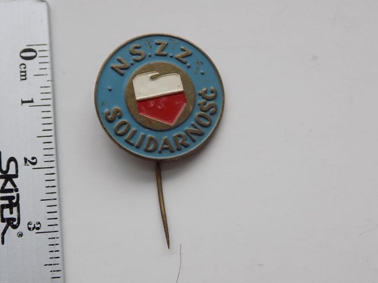 Значок Польша Solidarnosc Солидарность N.S.Z.Z. - фото фото фото 0