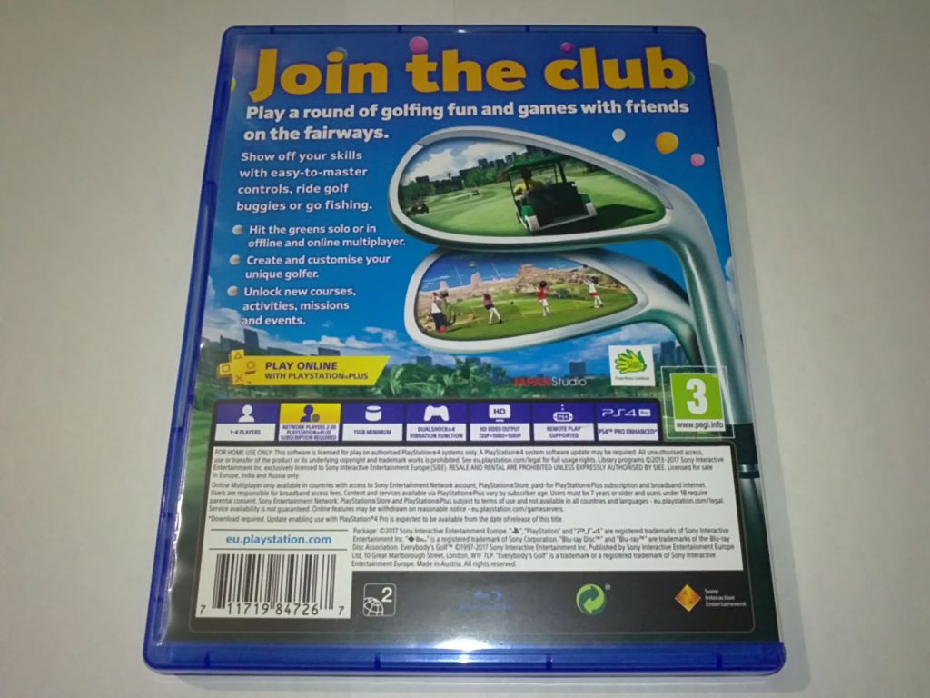 Everybody's Golf  (+ That's You) PS4 Playstation 4 как новая Английский - фото фото фото 2