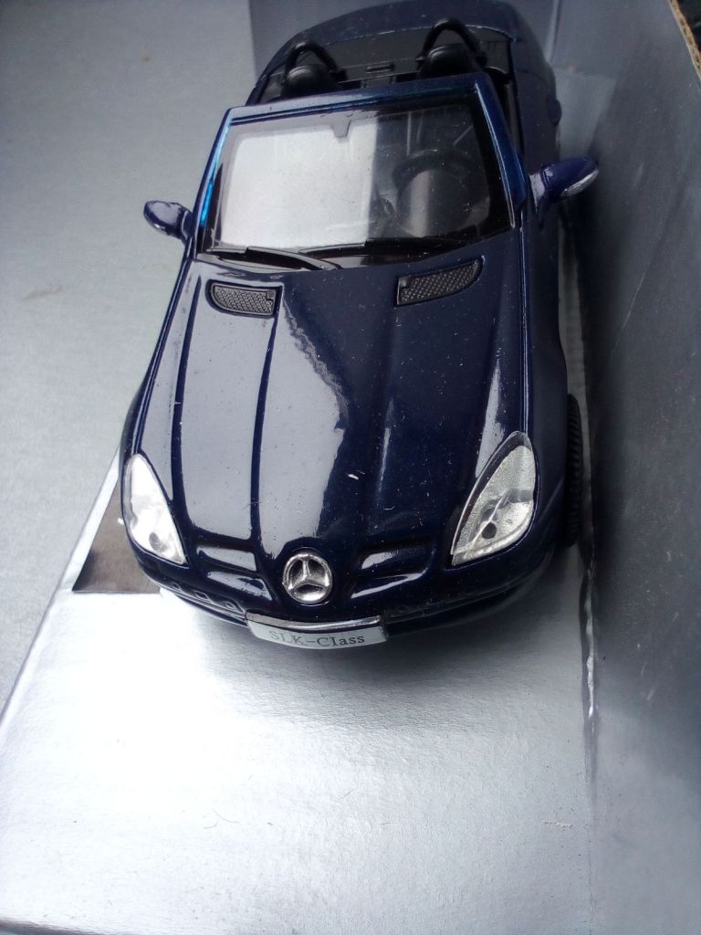 New-Ray 1:43 Mercedes Benz SLK350 2005 синій - фото фото фото 1