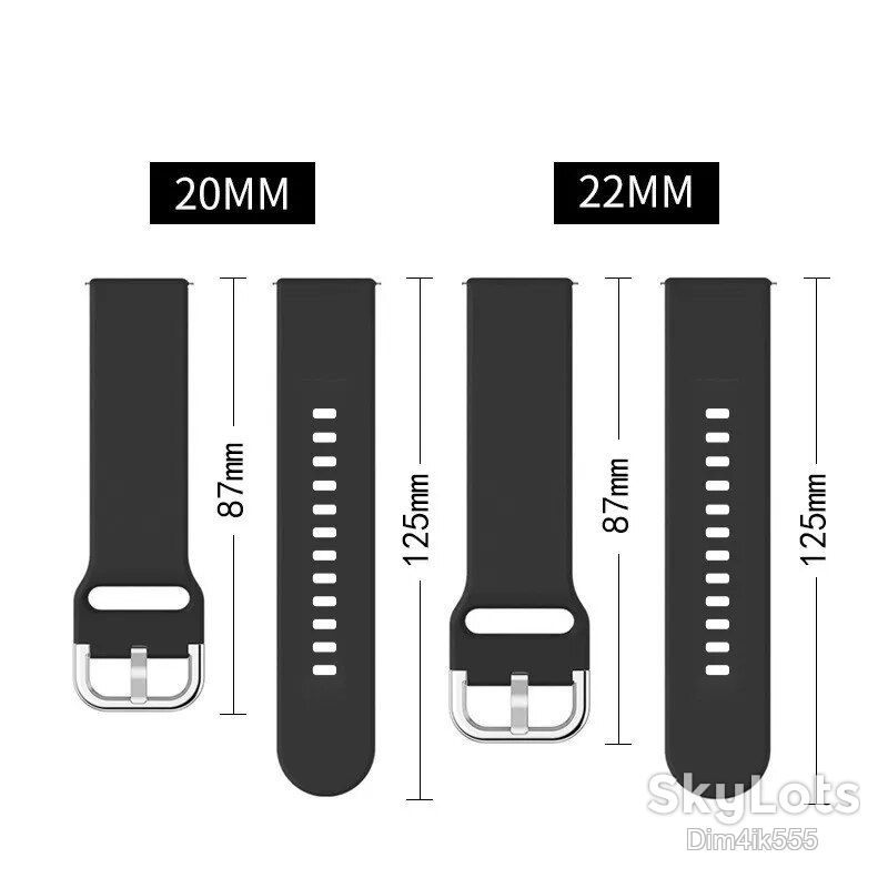 Ремешок силиконовый для Watch Band 22mm Orange - фото фото фото 1
