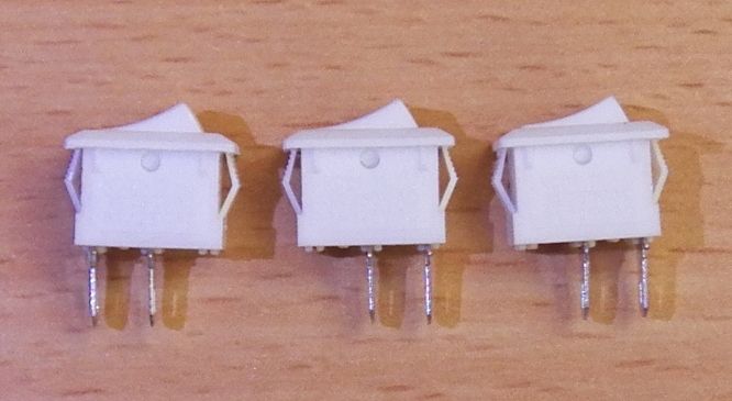 Перемикач mini 2 pin 3A 250V NEW White - фото фото фото 1