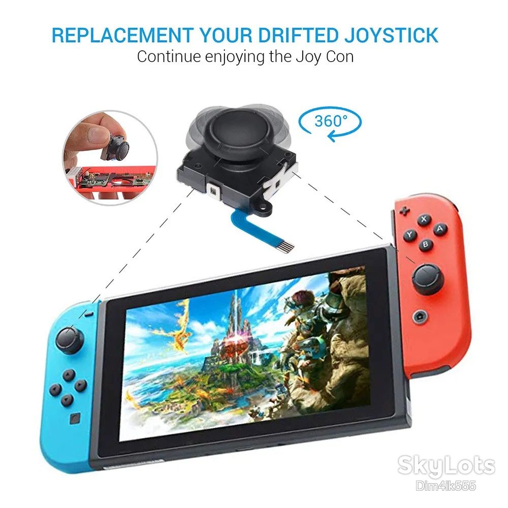 Joy-Con 3D аналоговый джойстик для Nintendo Switch Оригинал 1шт - фото фото фото 1