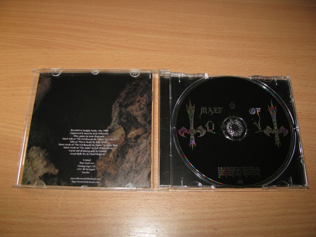 MAZE OF TORMENT - Death Strikes  (2000 Necropolis 1st press,USA) - фото фото фото 1