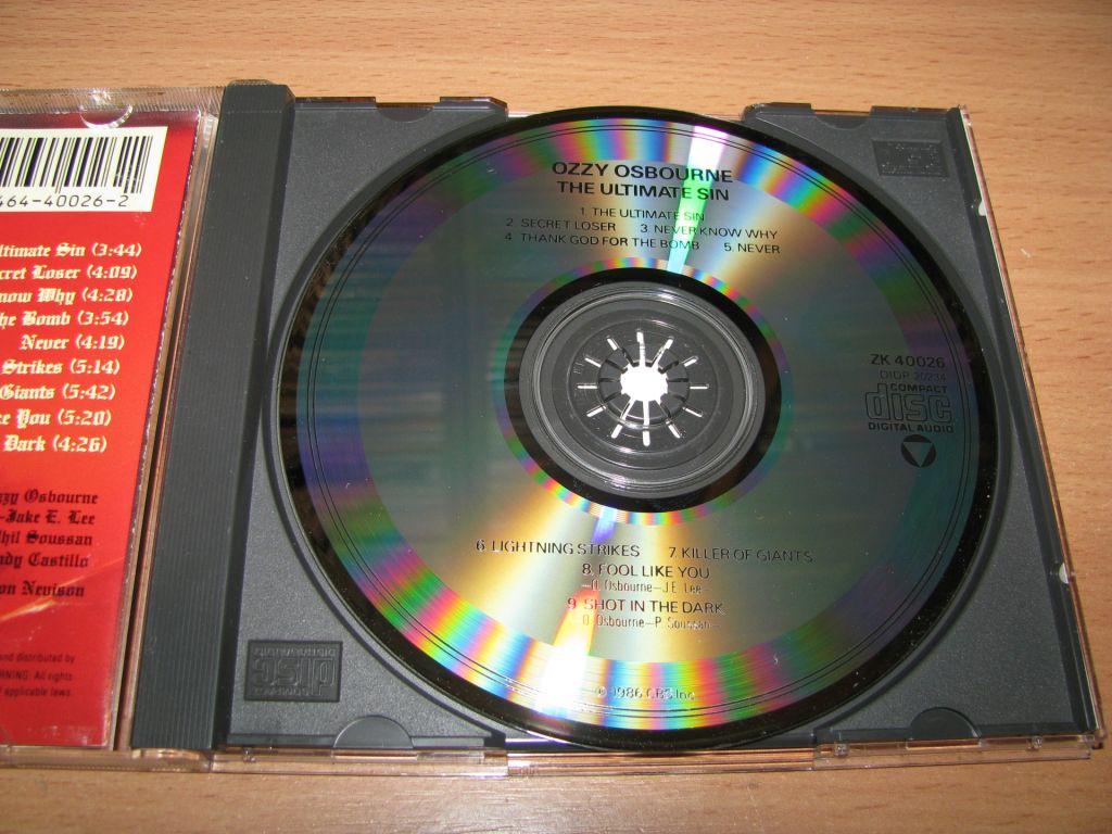 OZZY OSBOURNE - The Ultimate Sin  (1986 CBS 1st press,USA) - фото фото фото 2