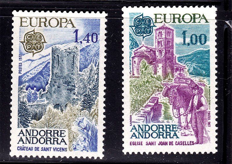 Андорра 1977 г  MNH -  СЕРТ EUROPA - архитектура - фото фото фото 0