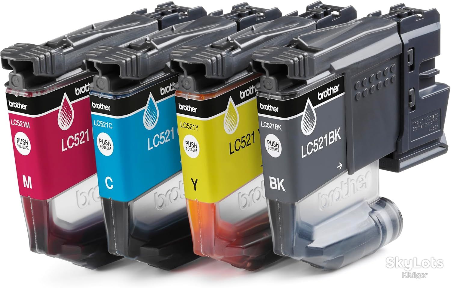 Оригінальний набір чорнил  (value pack) Brother LC521VAL для струменевих принтерів Brother *81007 - фото фото фото 2