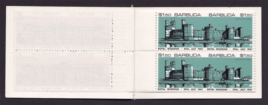 Барбуда 1981 г MNH  буклет - ROYAL WEDDING - архитектура - фото фото фото 2