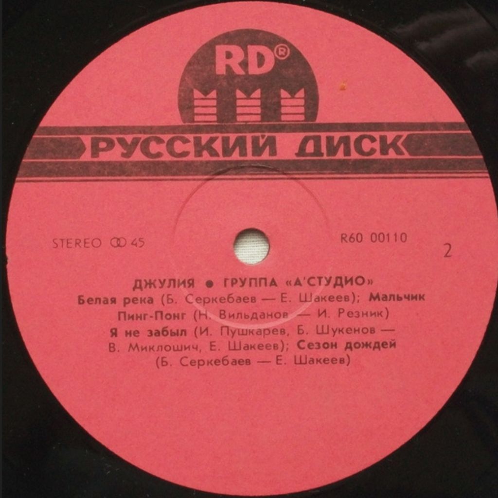 А'Студио / A'Studio - Джулия. Julia - 1991.  (LP). 12. Vinyl. Пластинка. - фото фото фото 3