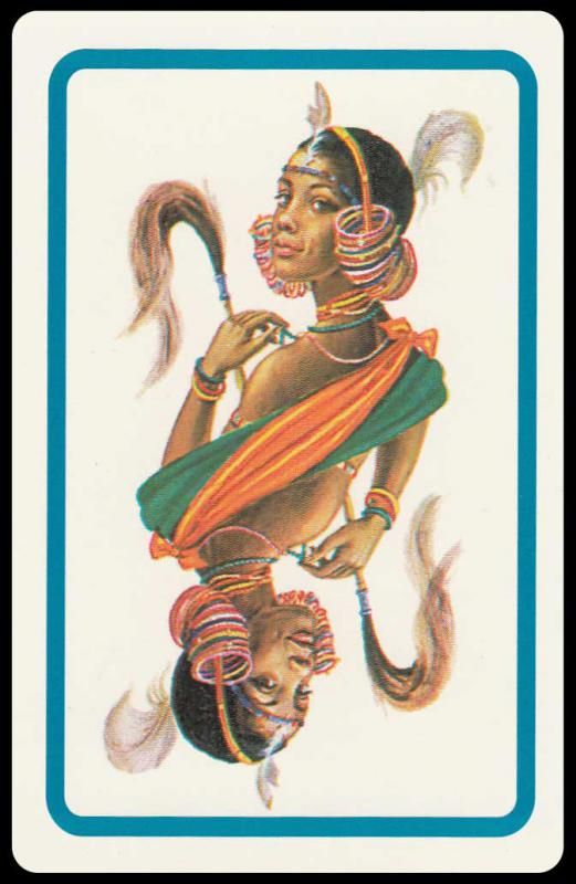 Игральные карты Tribu Africane, 1970 г. - фото фото фото 7