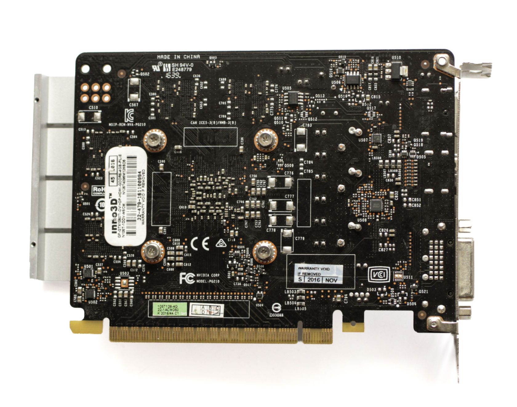 Inno3D GeForce GTX 1050Ti - 4GB - Робоча але без кулера - фото фото фото 1