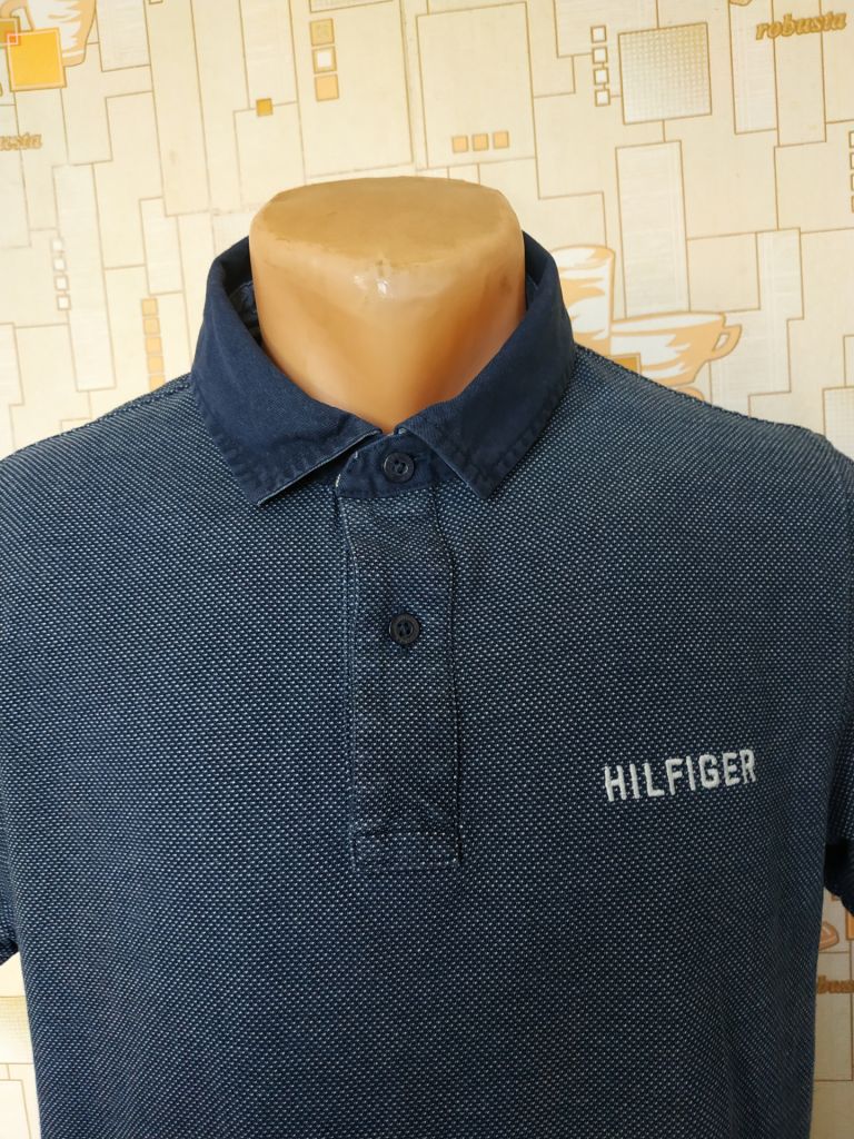 Футболка синя меланж TOMMY HILFIGER p-p L - фото фото фото 2