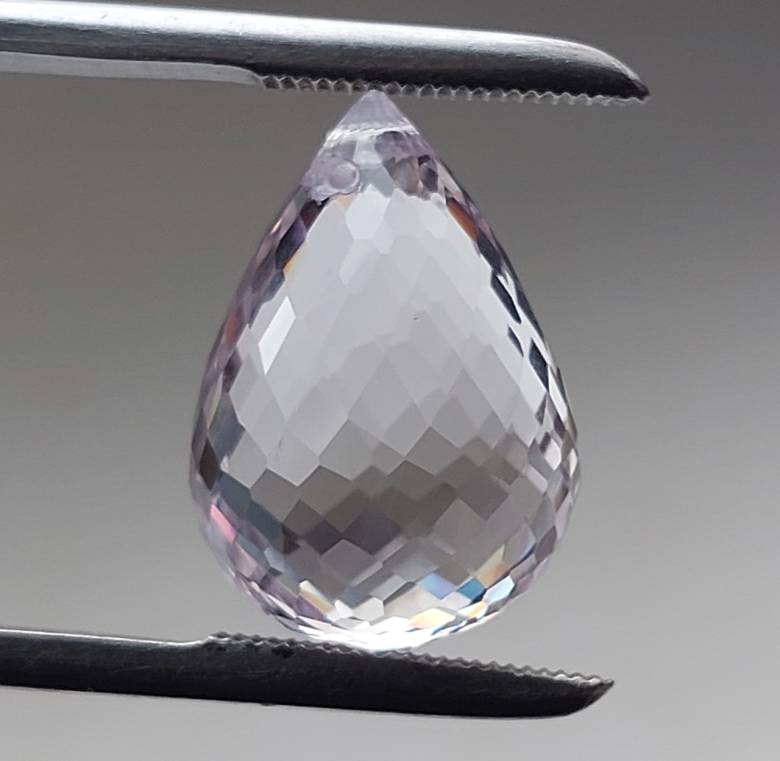Аметист бриолет  22.24 ct  20.х14.3х12.7 mm - фото фото фото 6
